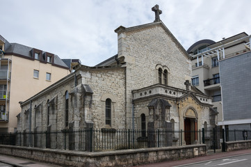 Fototapeta na wymiar Church in Aix-Les-Bains