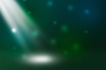 Green Stage Spotlight Background