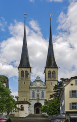Obraz premium Church of St. Leodegar, Lucerne