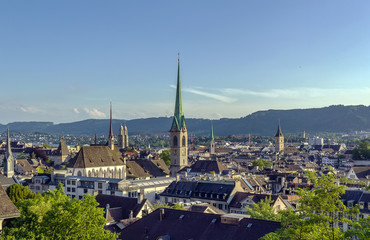 Naklejka premium view of Zurich