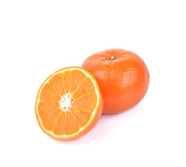 Orange fruit isolated on white