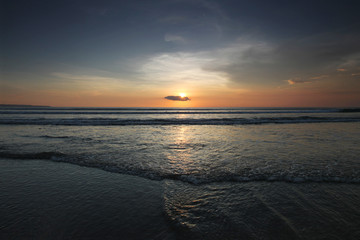 Beautiful sunset in Bali