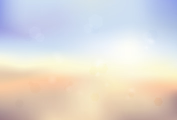 Blur background in colors of sundown on a beach. - obrazy, fototapety, plakaty