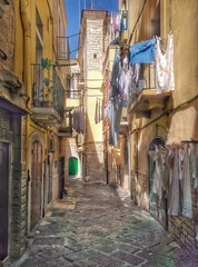 Inside the old city of Bari