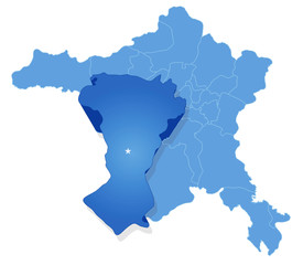 Map of Ankara - Polatli is pulled out