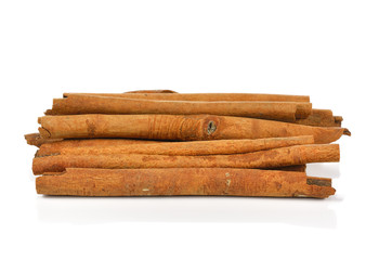 cinnamon isolated on white background