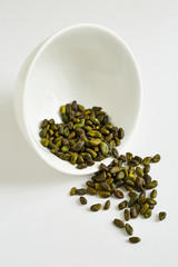 a heap of pistachios