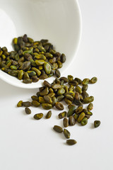 a heap of pistachios