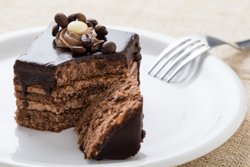 chocolate and coffee cake