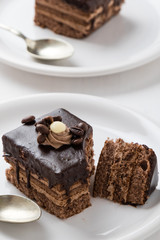 chocolate and coffee cake