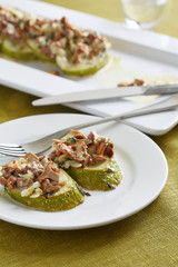 zucchini with mushroom sauce