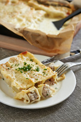 cannelloni with meat filling