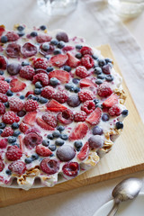 homemade icecream berry pie