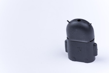 Android shaped micro usb to usb adapter