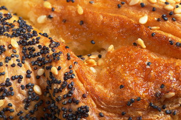 Texture of fresh pastries