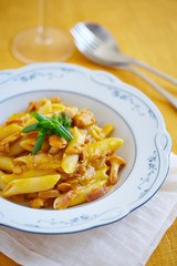 macaroni with mushrooms