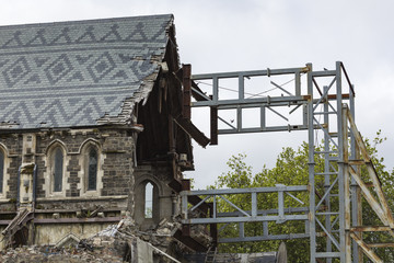 CHRISTCHURCH, NEW ZEALAND, NOVEMBER 08 - The iconic Anglican Cat