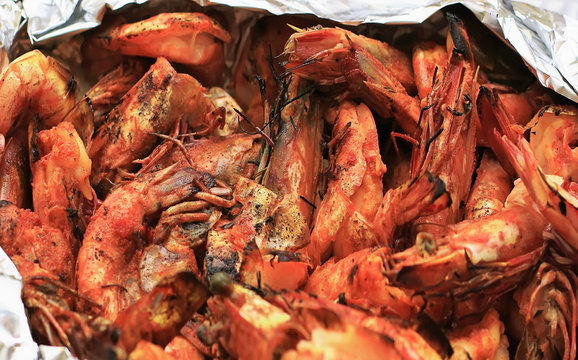 ruddy red shrimp fried grilled seafood appetizer