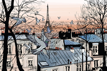 Montmartre w Paryżu - 103850771
