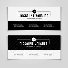 Gift or discount voucher template with modern design, special o