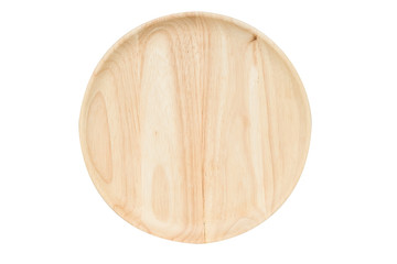 Isolated wooden dish - kitchenwear