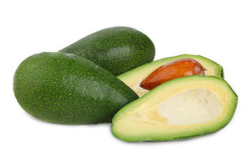 Avocado isolated on white background