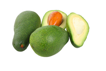 Avocado isolated on white background