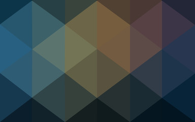 Fototapeta premium Multicolor dark blue, yellow, orange polygonal design pattern, which consist of triangles and gradient in origami style.