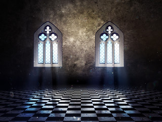 Room with Vintage Window