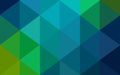 Obraz premium Multicolor dark blue, yellow, orange polygonal design pattern, which consist of triangles and gradient in origami style.