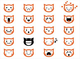 Obraz premium cat face smilings