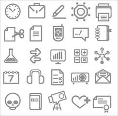 25 school and college icons