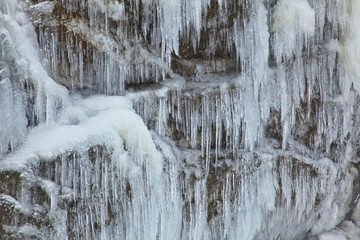 Krimmler Wasserfälle im Winter ( Detail )