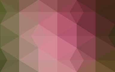 Fototapeta premium Multicolor dark red, green polygonal design pattern, which consist of triangles and gradient in origami style.