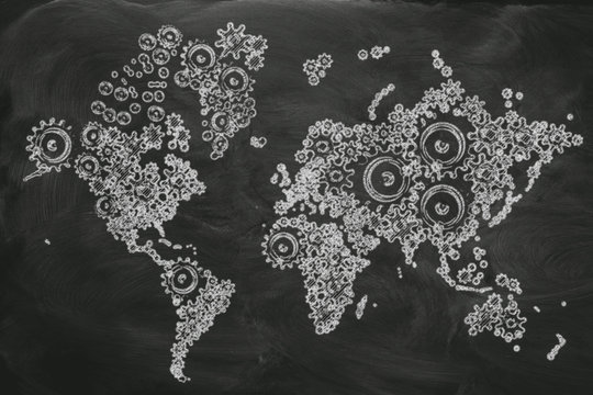 Everything Is Globally Connected On Black Board