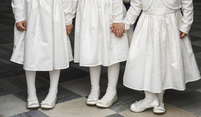 warten auf das Brautpaar