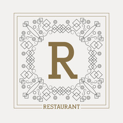 Monogram icon design 