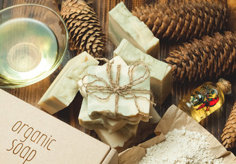 Organic handmade soap. 