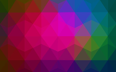 Obraz premium Multicolor dark polygonal design pattern, which consist of triangles and gradient in origami style.