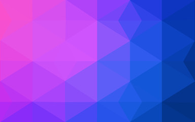 Obraz premium Multicolor pink, blue polygonal design pattern, which consist of triangles and gradient in origami style.