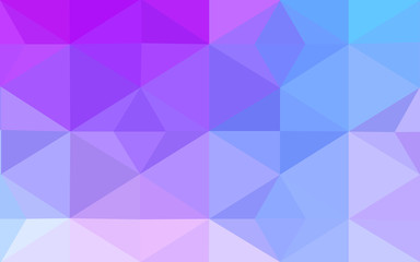 Fototapeta premium Multicolor pink, blue polygonal design pattern, which consist of triangles and gradient in origami style.
