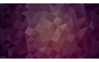 Dark purple polygonal design pattern, which consist of triangles and gradient in origami style.