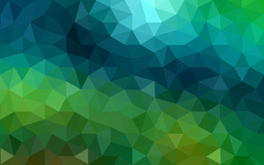 Obraz premium Multicolor dark green, yellow, orange polygonal design pattern, which consist of triangles and gradient in origami style.