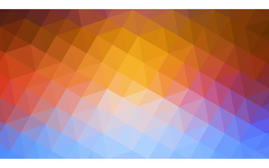 Multicolor polygonal design pattern, which consist of triangles and gradient in origami style.