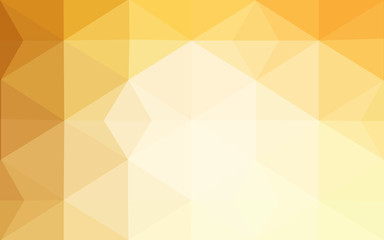 Orange polygonal pattern, which consist of triangles and gradient, background in origami style.