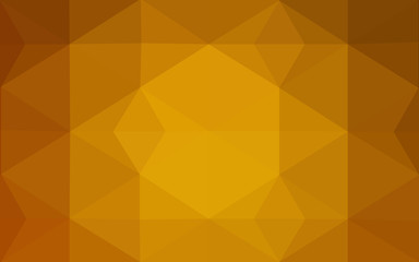 Orange polygonal pattern, which consist of triangles and gradient, background in origami style.