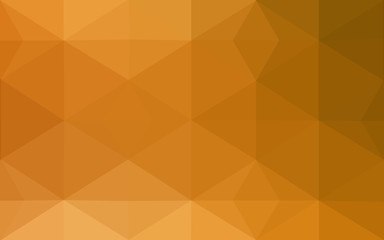 Orange polygonal pattern, which consist of triangles and gradient, background in origami style.