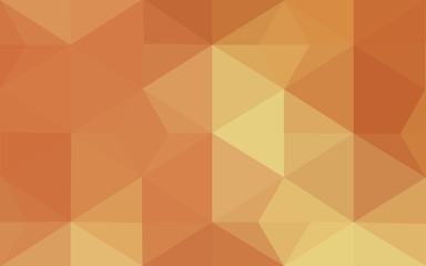 Orange polygonal pattern, which consist of triangles and gradient, background in origami style.