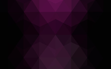 Multicolor dark pink, blue polygonal design pattern, which consist of triangles and gradient in origami style.