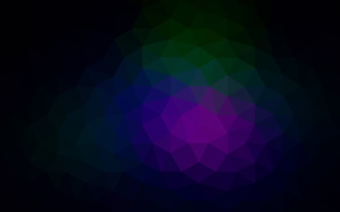 Fototapeta premium Multicolor dark pink, green polygonal design pattern, which consist of triangles and gradient in origami style.